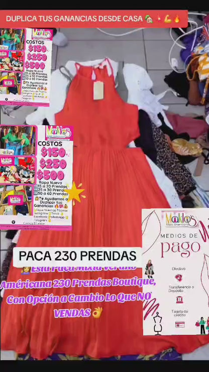 PACAS MIXTAS Boutik Verano AMÉRICANA PREMIUM  NUEVA  90% INTACTA GARANTIZADAS