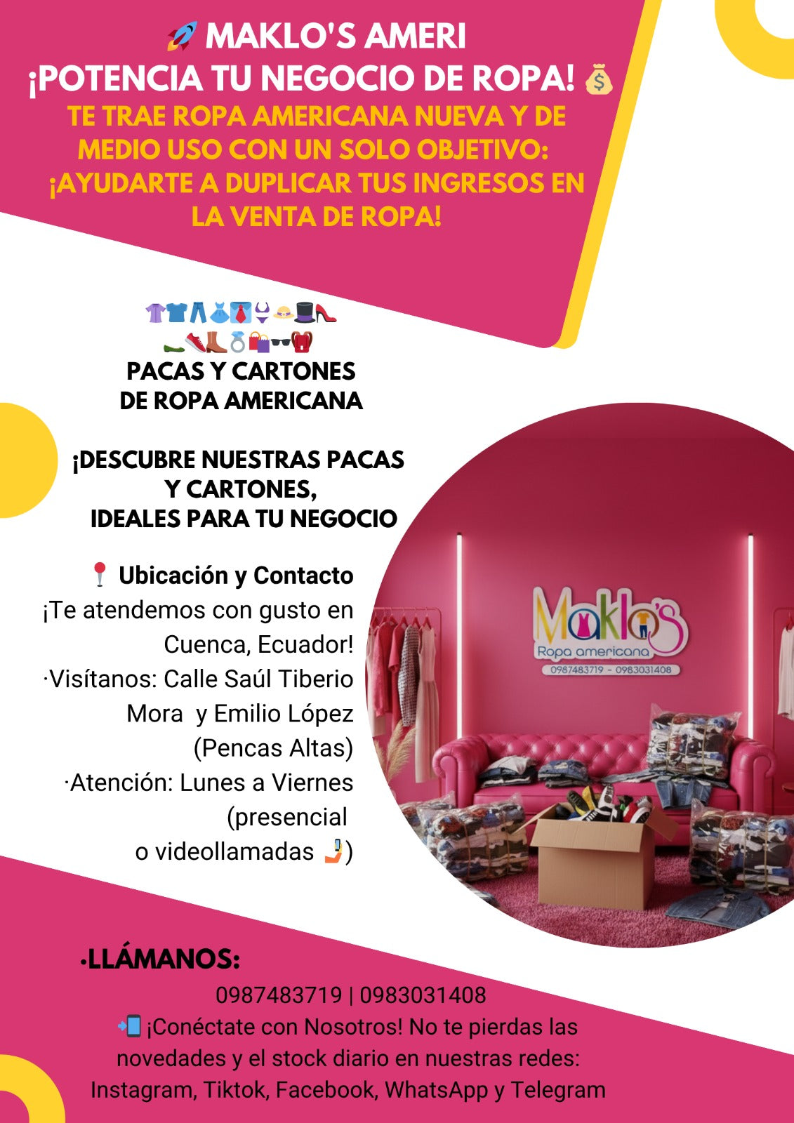 PACAS MIXTAS Boutik Verano AMÉRICANA PREMIUM  NUEVA  90% INTACTA GARANTIZADAS