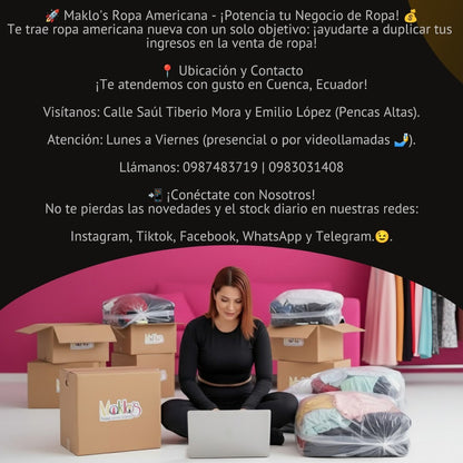 PACAS MIXTAS Boutik Verano AMÉRICANA PREMIUM  NUEVA  90% INTACTA GARANTIZADAS